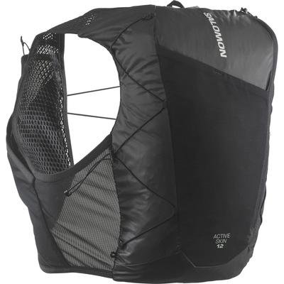 Hydration Backpack ACT SKIN 12 NO FLASKS LC2205700 Unisex XS [Salomon] BLACK/METAL