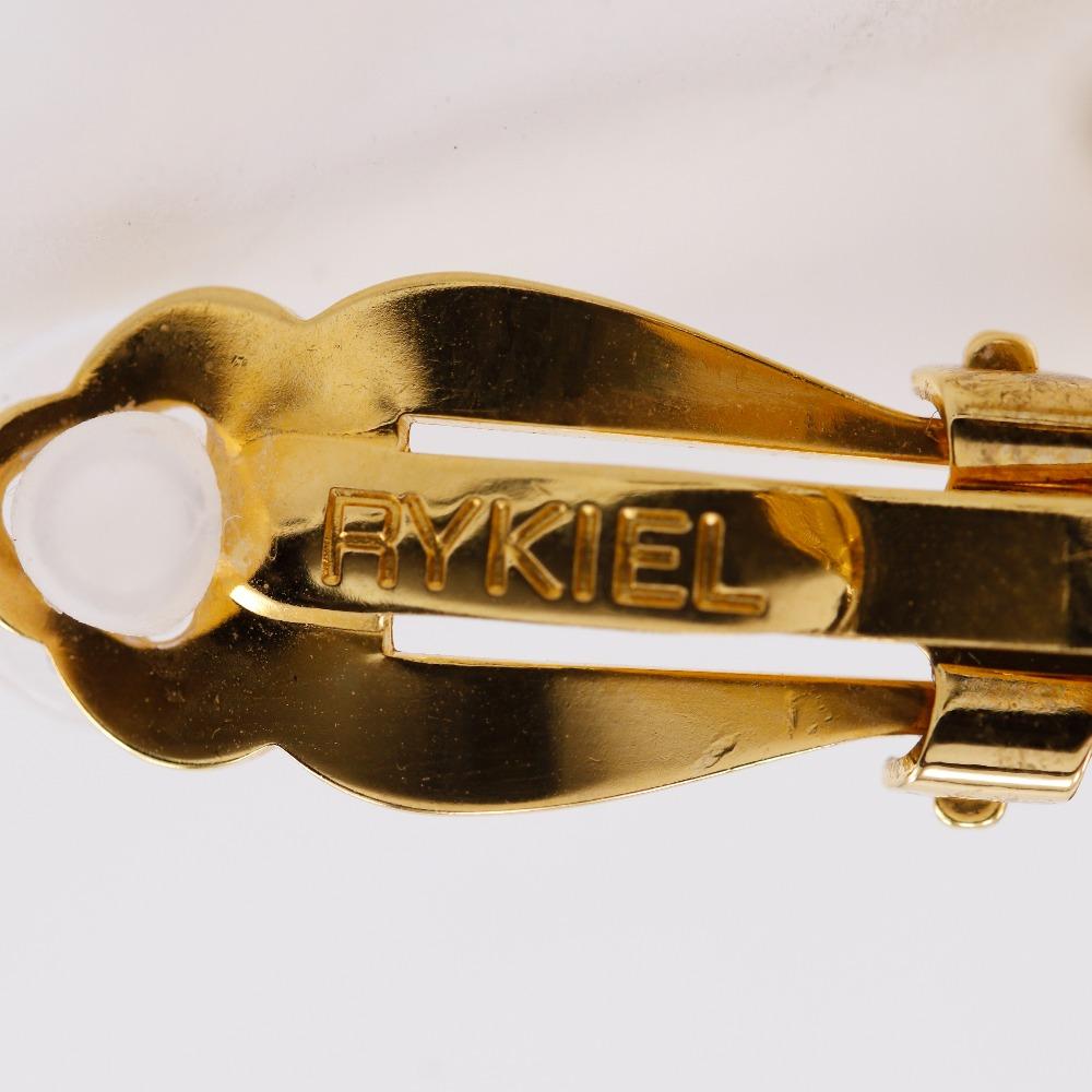 Sonia Rykiel Tassel Earring Plated Gold 17.3g Women Used