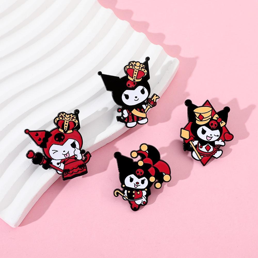 Cute And Funny Magician Kuroko Metal Badge For Students' Bags And Accessories Cartoon Character Style