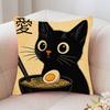 Japanese Cat Pillow Case Fashion Square Pillowcase Bedroom Sofa Room Ins Decoration Leisure