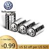 2026 Nytt För VOLKSWAGEN VW Bil Däckventilhattar Emblem Metallkåpa Fodral För för VW Volkswagen Golf Polo Passat   Touran tillbehör