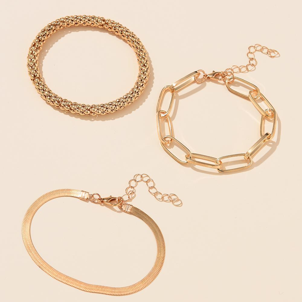 3pcs/set Minimalist Chain Bracelet