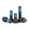 High-Strength Black Inner Hex Socket Screw with Anti-Loosening Adhesive and Anti-Vibration Coating (Grade 12.9, M1.4-M12)
