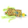 Bamboo Woven Bird Bite Toy Chew Training Paper Silk Cotton Rope Bird Hanging Toy for Pet Birds