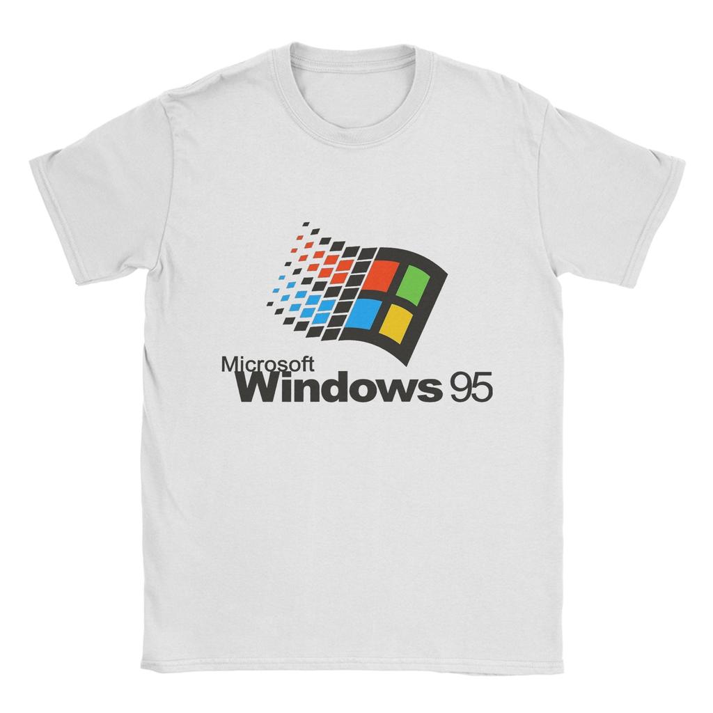 Windows 95  T Shirt Summer  Cotton T-Shirts For Men Fashion Pattern Tshirt Short Sleeve Vintage Tees