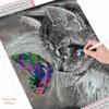 Diamond Painting Cat And Butterfly Diamond Embroidery Animals Cross Stitch Full Drill Wall Stickers