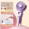 Portable Rechargeable Humidifier Fan 4-gear Wind Speed Regulation Beauty Moisturizing Mini Handheld