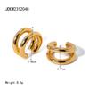 European and American titanium steel earrings earrings light luxury without holes earrings stainless steel
