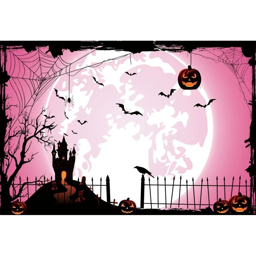 Halloween home party decoration hanging cloth horror cemetery castle pumpkin head hanging cloth room decoration background cloth