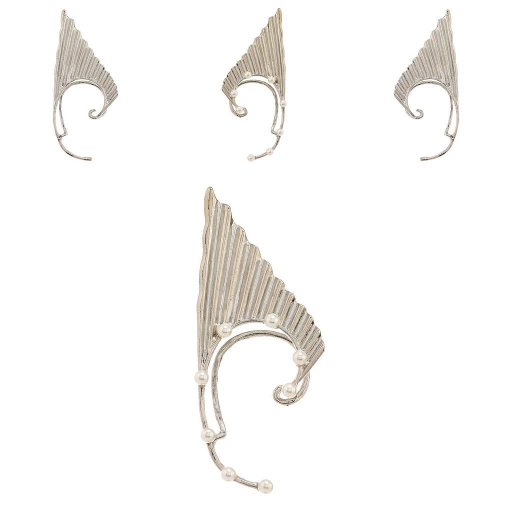 European Creative Fashion Pearl Elf Earrings With Alloy Material Women For