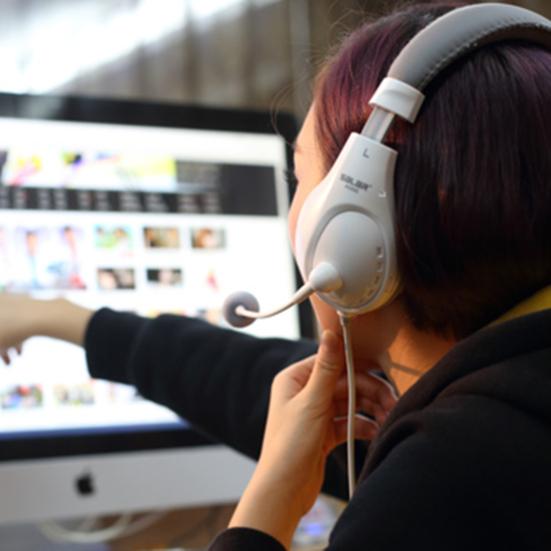 Salar-A566N Wired Headphone Sensitive Microphone ABS High Fidelity Headset for Office Meeting