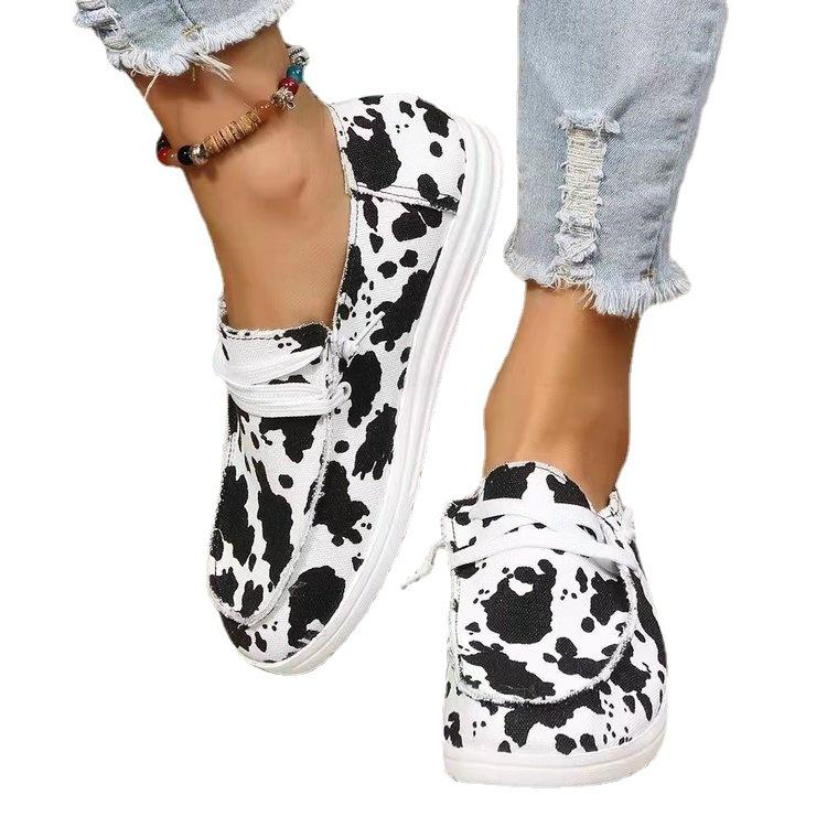 Foreign trade 2025 spring new European and American large-size casual shoes, light, comfortable and versatile trendy women's shoes