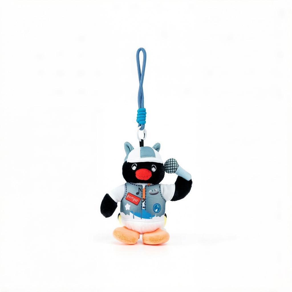 Portachiavi Peluche Pinguino Originale Bambola Ornamento per Zaini
