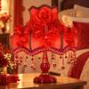 E27 Screw Fitting Lampshade Beaded with Dangling Bead Ornaments Ornate for Bedroom,