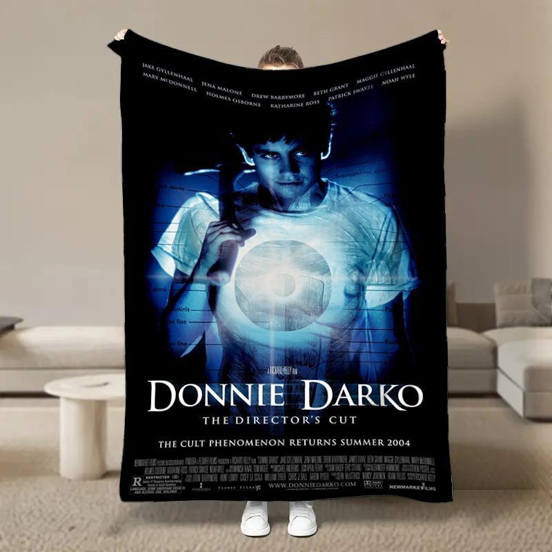 Coperta di Flanella Classico Film Horror Donnie-Darko Morbida per Bambini e Adulti Copriletto Peluche per Divano Plaid Coperta Pranzo per Divano Letto