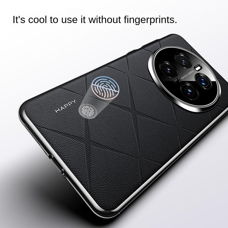 Plain Leather + Camera Lens Protection Case For Honor Magic 7 Pro 7 Magic 6 Pro RSR X60 Pro X9C Slim Good Texture Cover