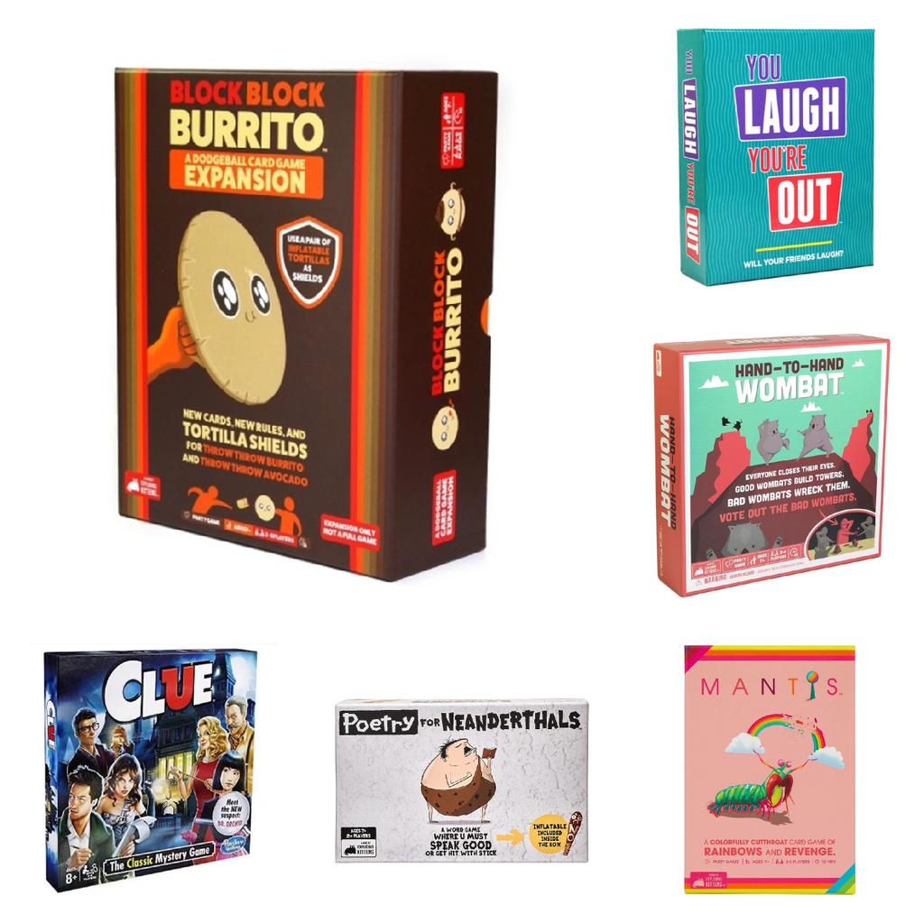 Throw Burrito Throw Card Board Games Family Entertainment Party Activity Item