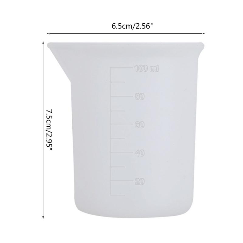 Resin Measuring Cups,Silicone Resin Mixing & Pouring Cups,Reusable for Epoxy,Jewelry Casting Molds,Making Handmade Craft