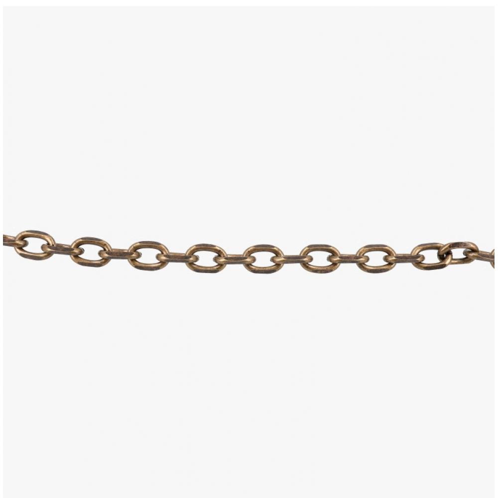 Aowlegacy Antique Brass Keychain Necklace A2258lab