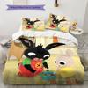 Bing Custom Name Pattern Bedding,Quilt Set Quilt Cover Pillowcase Home Birthday Gift(1 * duvet cover + 2 * pillowcase, without core)