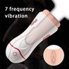 Electric Male Masturbator Vacuum Cup Sucking Vibration USB SVagina Strong Automatic Voice Sex Toys