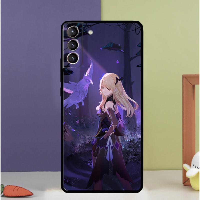 

Anime Genshin Impact Fischl Case For Samsung Galaxy S23 S21 Ultra S22 Plus Note 10 20 Ultra S8 S9 S10 S20 FE Cover Coque Galaxy S23