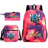 Geometry sprint game backpack geometry dash heat transfer backpack elementary school bag leisure bag