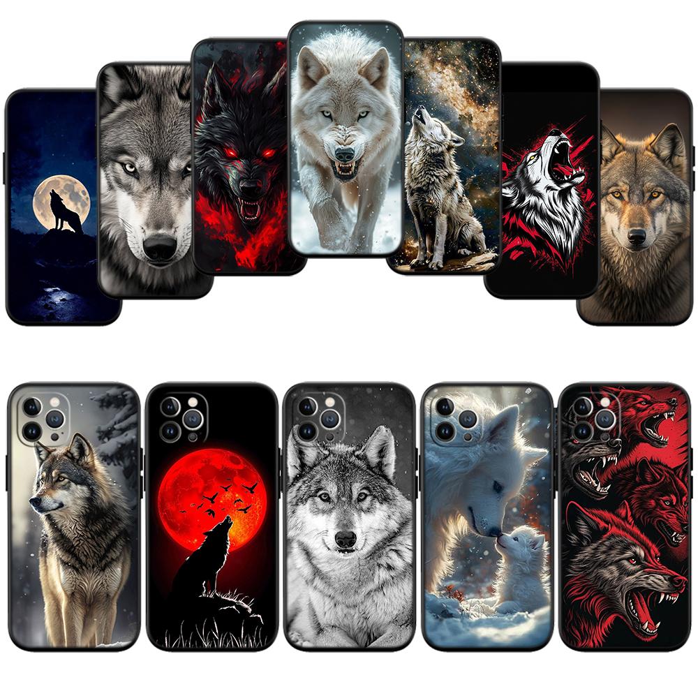 Animal Wolf Phone Case for Samsung Galaxy S20 S21 S22 Ultra FE + Plus A21S A22 A24 A25 A26 A30 A30S A31