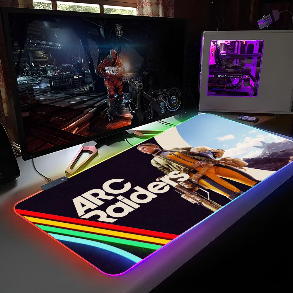 

A-ARC Raiders Mouse Pad RGB Backlit Mouse Pad Laptop Mouse Pad Laptop Gamer Computer Desk Gaming Accessories RGB600x300x3mm