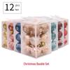 Pink & Matte Christmas Decoration Set: Electroplated Light Ball Ornaments for Tree & Ceiling