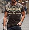 Men's Summer Casual 3D Printing Street Tide High Street Fashion Short Sleeve Sublimation T-Shirt Top