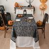 Halloween Black Lace Polyester Tablecloth for Party Decorations Fabric Easy To Cleaning Foldable Designs