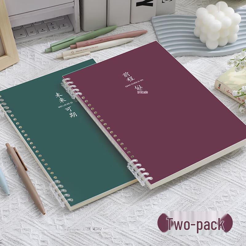Faramon Refillable Loose-Leaf Spiral Notebook