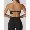 Fashion Sports Intimates Women's Shockproof Push-up Sexy Beauty Back Tube Top Yoga Vest Training Adjustable Workout Bra