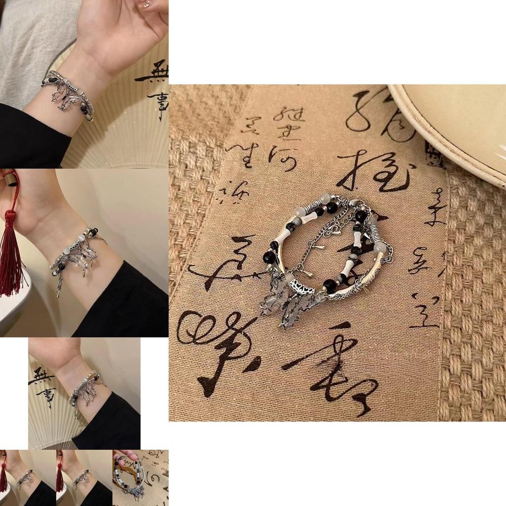 Unique Designer Butterfly Double Layer Bracelet For Women 2024 Trend