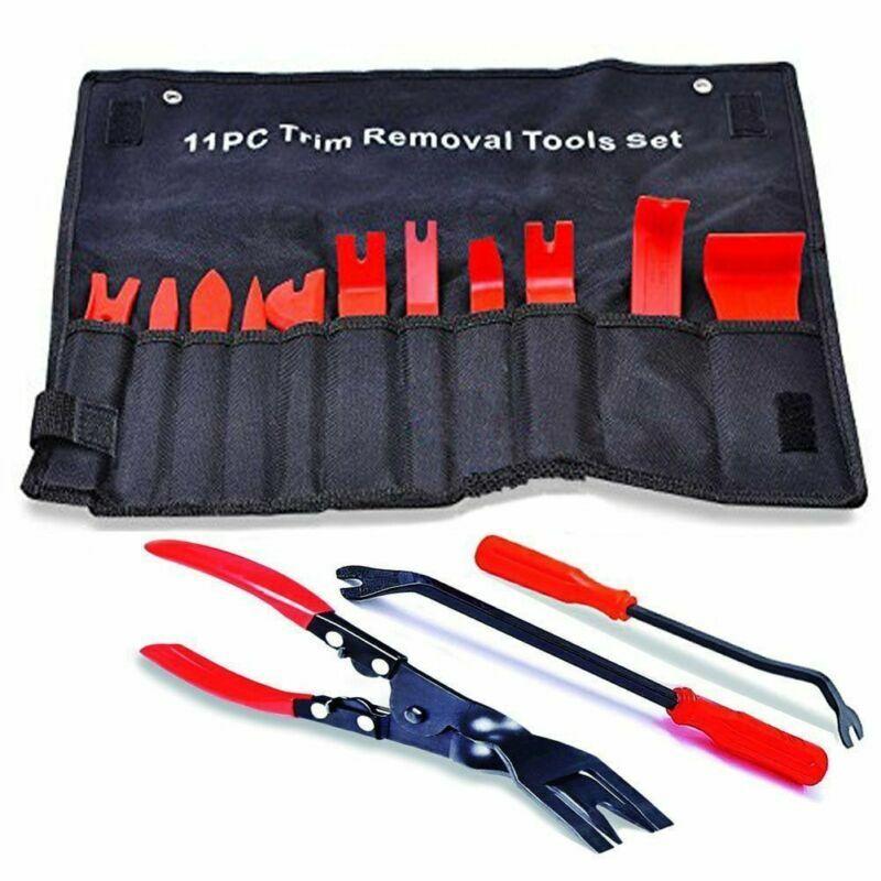 14 Pcs Car Panel Trim Door Dashboard Audio System & Clip Fastener Remover Tools