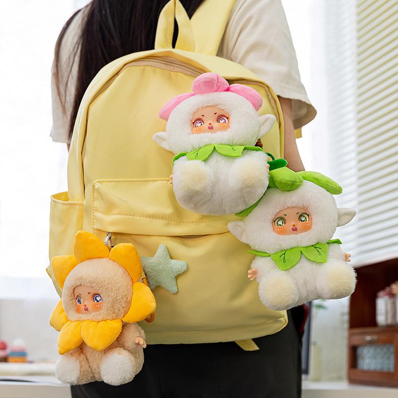 Super Cute Flower Spirit Baby Plush Pendant Trendy Toy Table with Girls Backpack Couple Hanging Decoration Party Gift