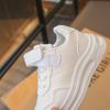 2026 Spring/Autumn Girls' White Sports Sneakers - Stylish High-Top Baby & Student Shoes