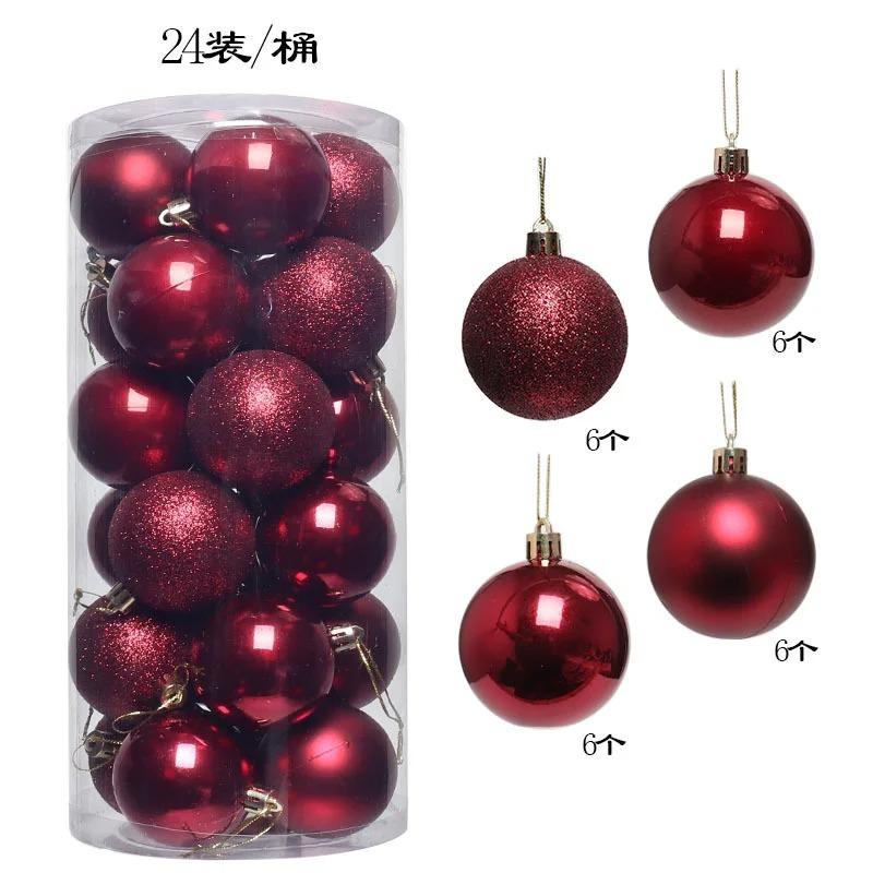 24/36Pcs 3/4cm Christmas Balls Decoration Christmas Tree Ornaments Xmas Hanging Pendants Home Party Navidad Decor New Year Gifts