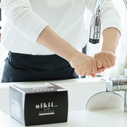 &NE Paper Cloths, Nikii, 30 Sheets, 24cm Wide X 25cm Long, Kitchen Paper, Made In Japan, Thick, Natural Fiber, Quarto-Fold, Mesh Type, Absorbent, 3-Pl