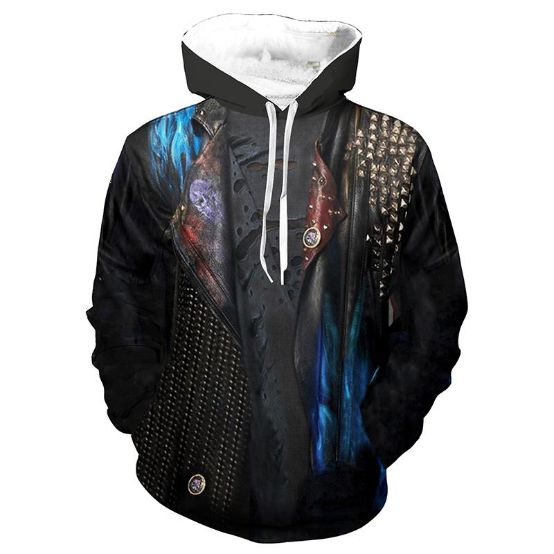 

Luxuriously Soft Descendants 3 Hades Hoodie Cosplay Costume For Unisex Comfort 4XL