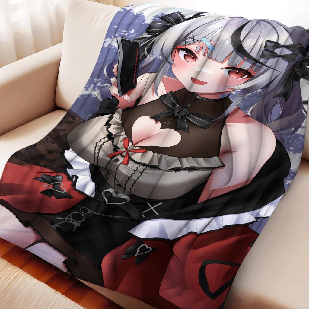 Cartoon Kitagawa Marin Furina Flannel Blanket Cover Warmth Soft Anime Blanket Multifunctional Decor Home Universal Blankets