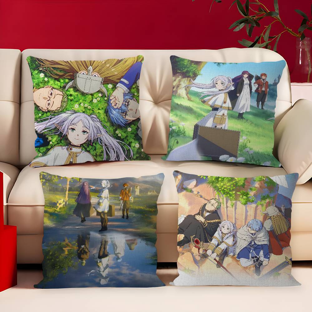 Japanese Anime Frieren Beyond Journeys End Lucky Dragon pillow cover sofa cushion cover home room decoration children gift