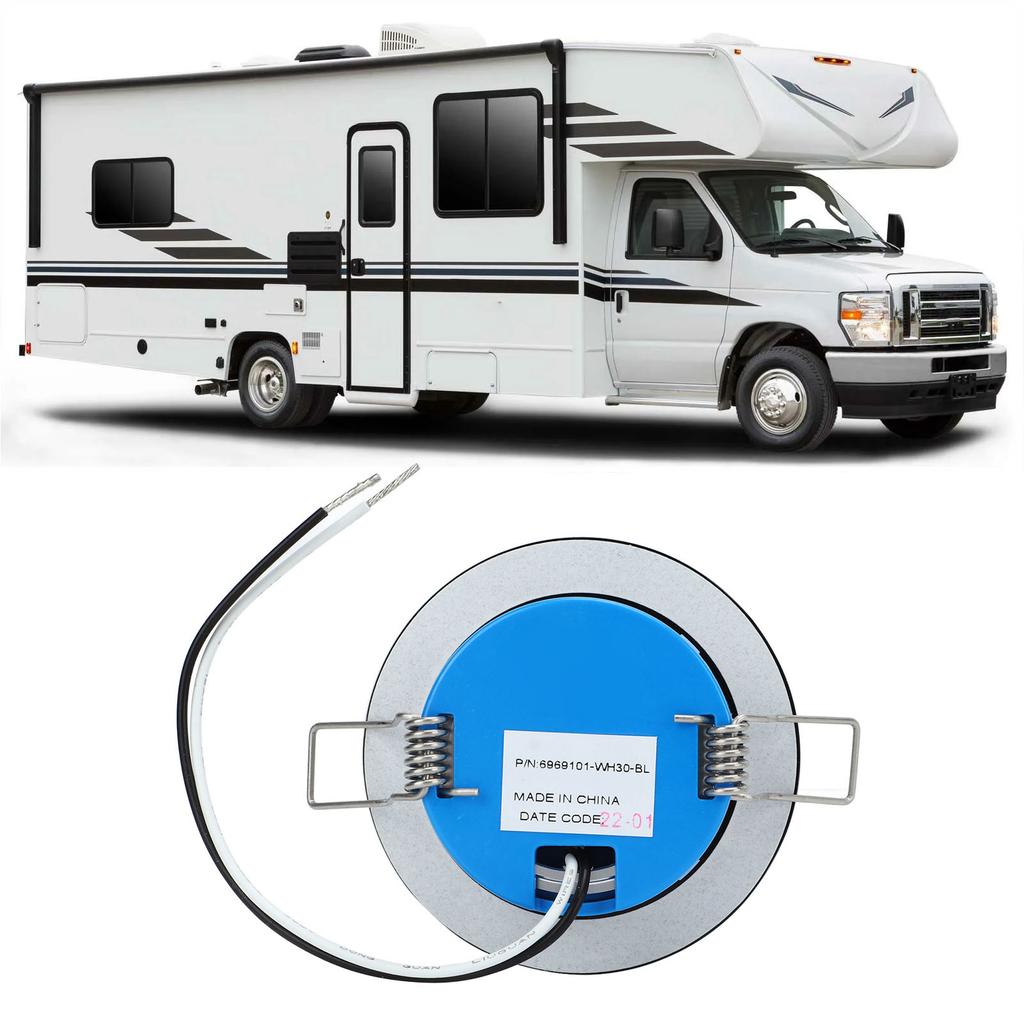 2.8 Inch RV Ceiling Light IP66 Waterproof 365lm Warm White LED Yacht Interior Lamp for Boat Bathroom