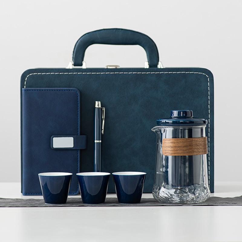 Creative Trend Business Banking Company Festival High-end Gift Set Ceramic Guanshan Tea Set
