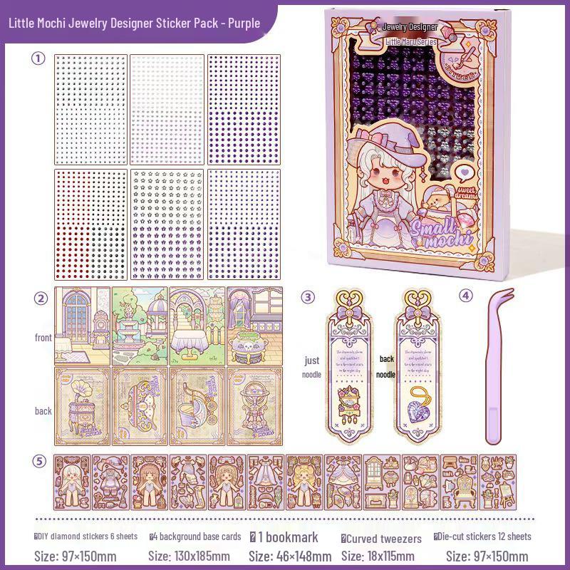 Маленький Моти Дизайнер Украшений: Ручная работа Алмазные и Мультяшные Наклейки для Девочек