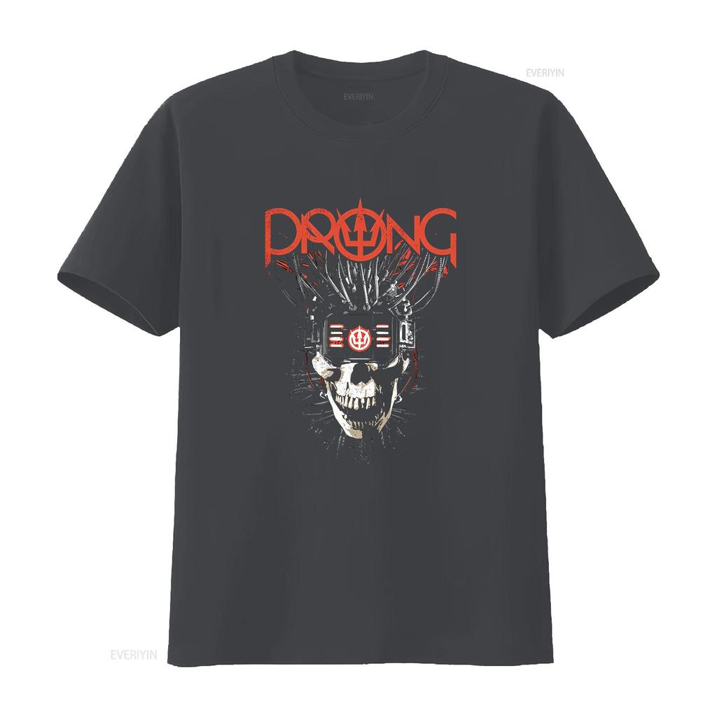 Prong Band 2025 Black T Shirt Vtg Short Sleeve All Sizes Ut234 Vintage Slightly Top For Everyday Wear Breathable