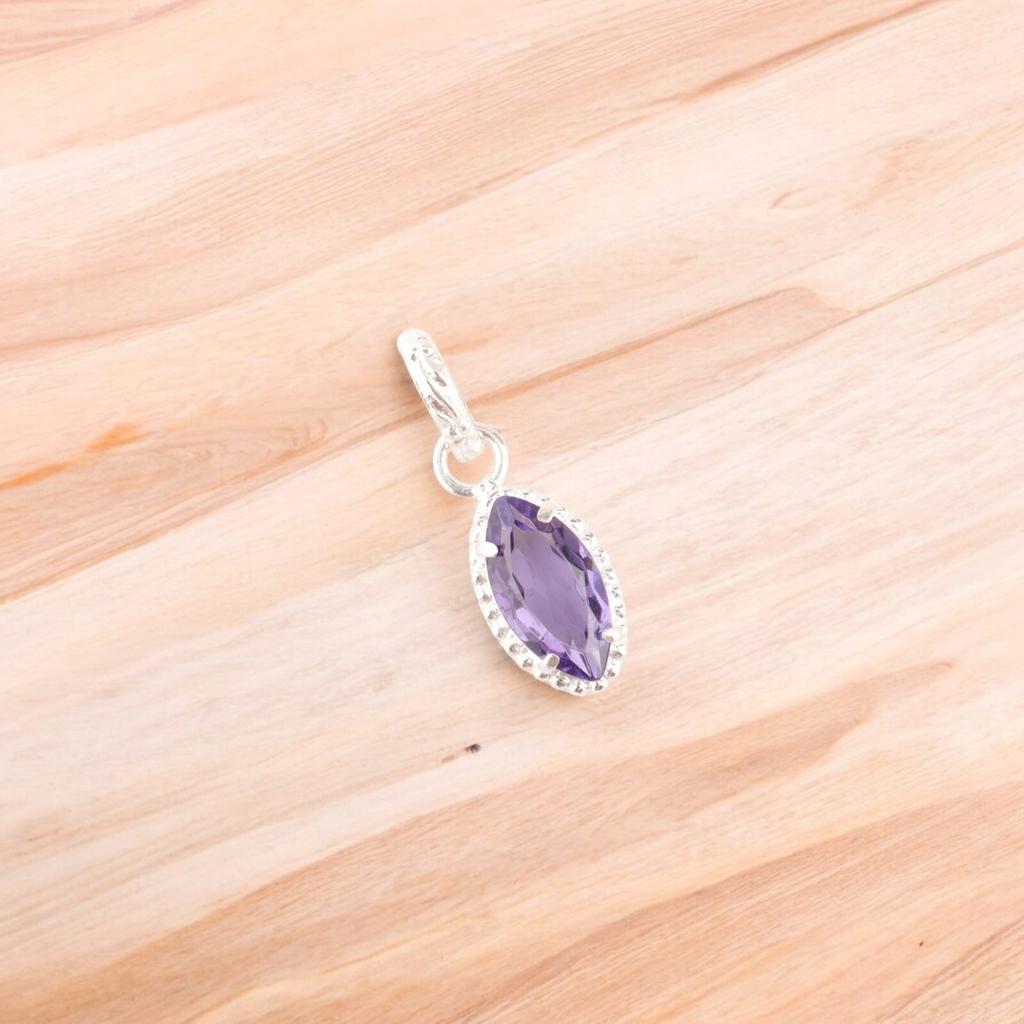 Rare Iolite Gemstone 925 Sterling Silver Jewelry Handmade Pendant For Women Gift PP-59-6
