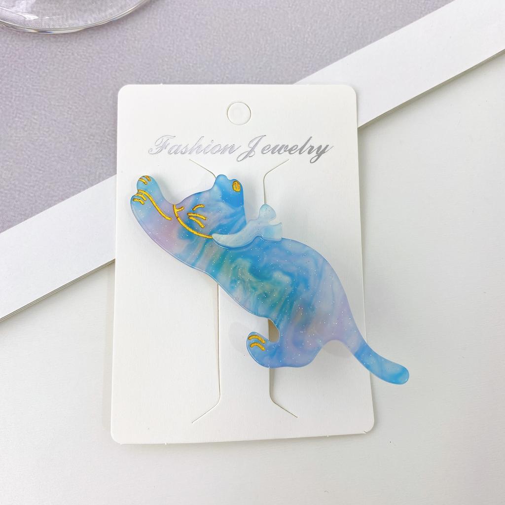 Neue Niedliche Cartoon Katze Haarnadel Acetatfaser Haarspangen Pony Entenschnabelspangen für Damen Mädchen Mode Haarspangen Haarschmuck