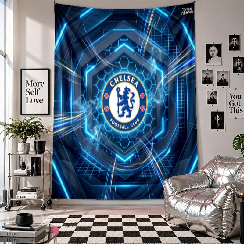 Chelsea FC Wall Tapestry Home Decor Wall Hanging Cloth for Bedroom Living Room Background
